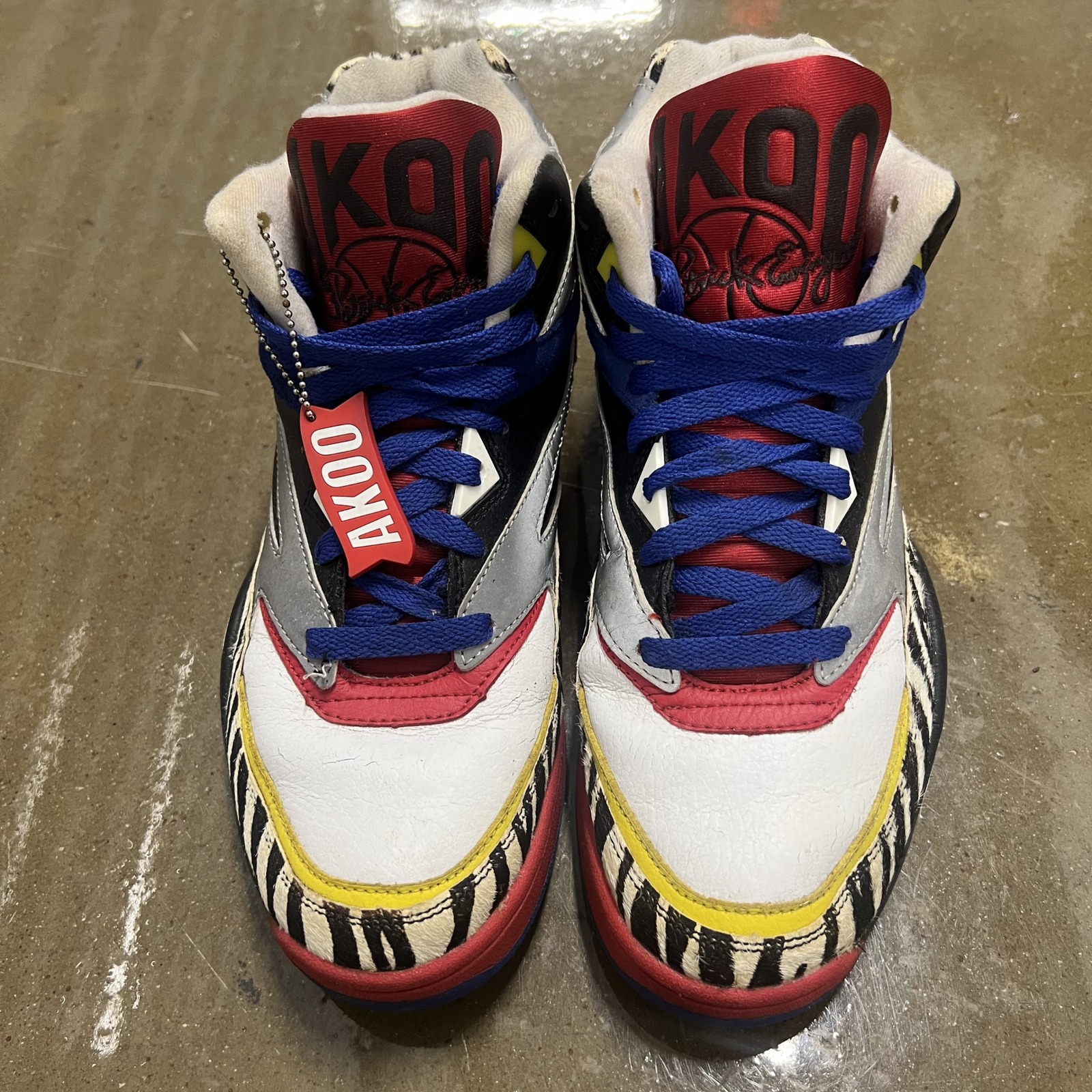 Ewing Athletics AKOO 33 Hi Size 9 Mens Multi-Color Zebra Print Sneakers 1BM00175 — photo 2