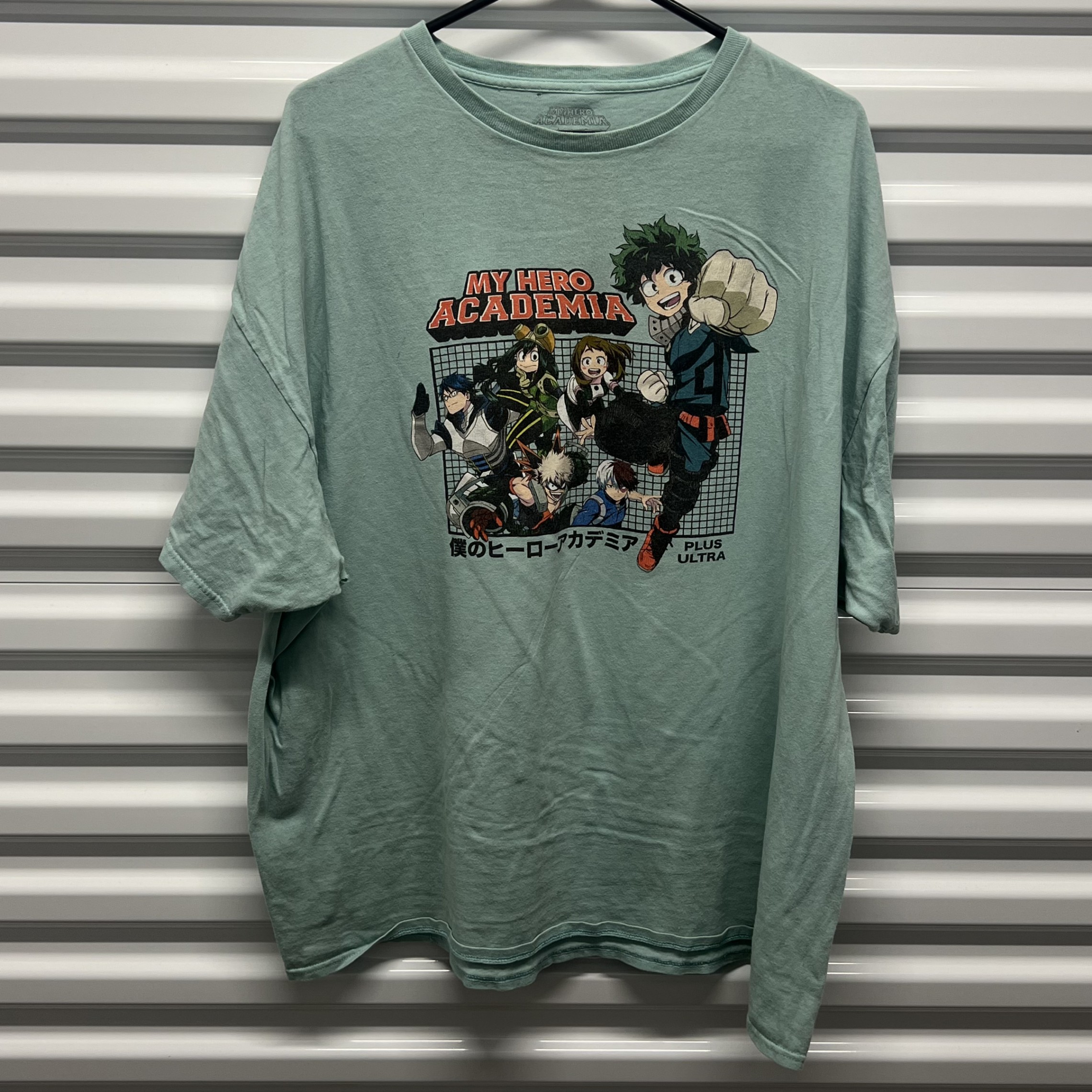 My Hero Academia Funimation T-Shirt 3X Mens Sage Green Plus Ultra Graphic Tee — photo 2