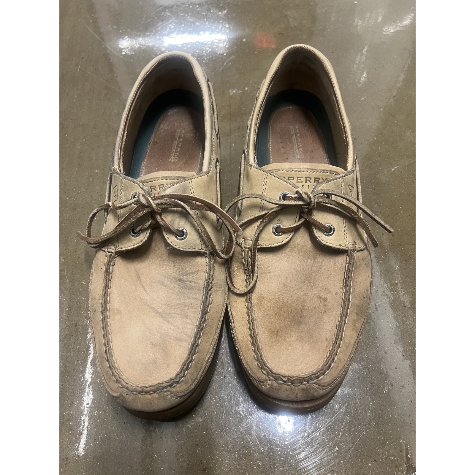 Sperry Top-Sider Size 13 M Mens Tan Leather Authentic Original Boat Shoes — photo 2
