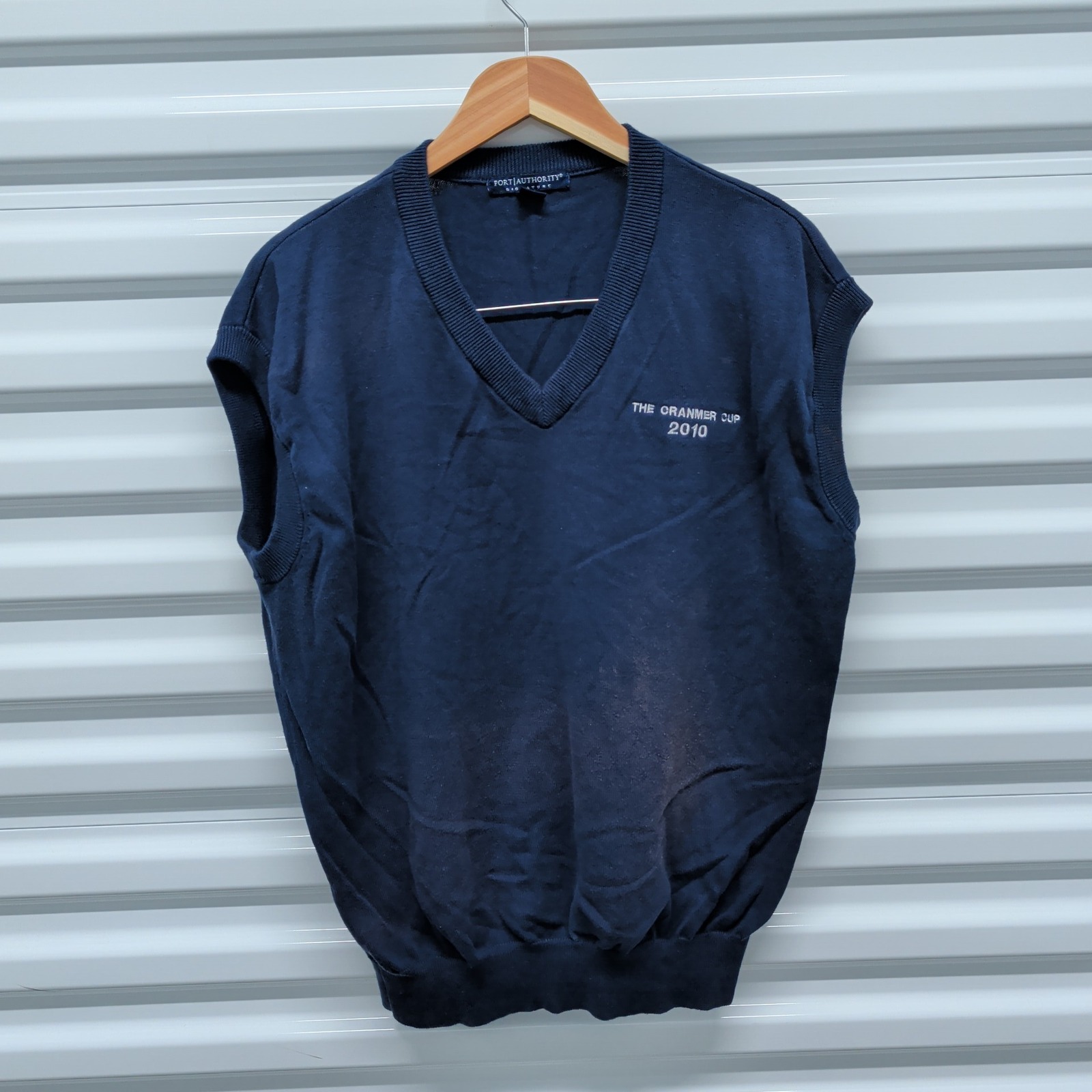 Port Authority Sweater Vest XL Mens Navy Blue V-Neck The Cranmer Cup 2010 Golf — photo 2
